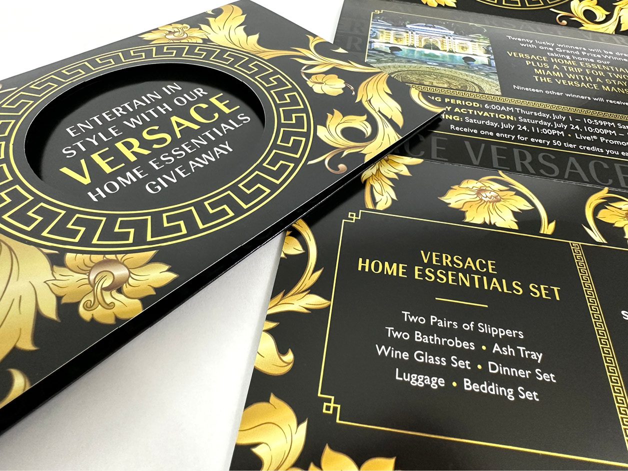 versace business card